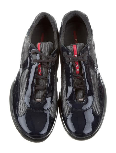 patent prada shoes|prada patent leather sneakers.